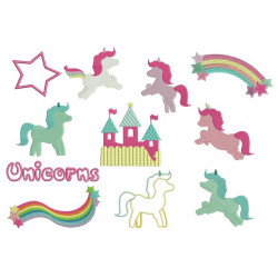 Stickserie - Unicorns